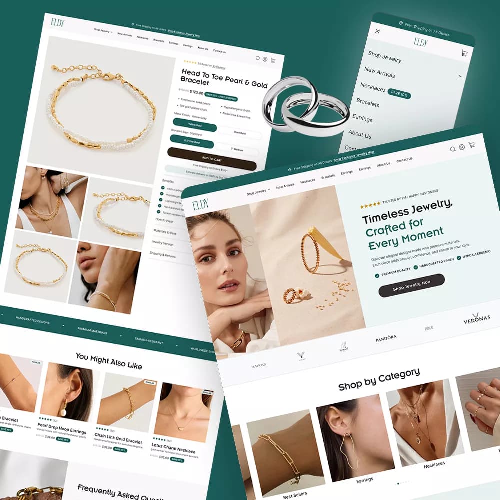 Jewelry store theme preview