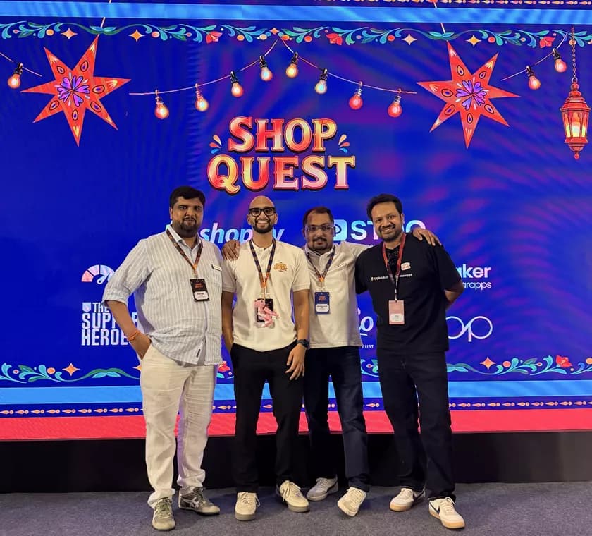 Kishan Mehta and ecommerce professionals at the Shop Quest 2026 stage