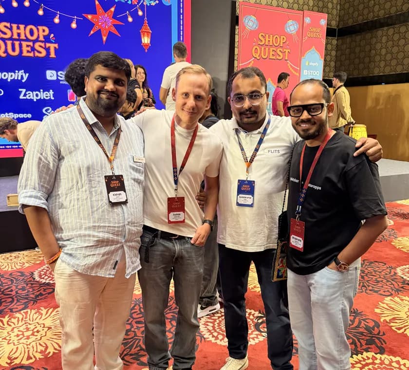 Kishan Mehta and ecommerce leaders meeting at Shop Quest 2026