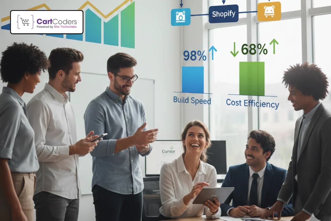 CartCoders Achieves 98% Faster Shopify Builds and 68% Lower Costs With Cursor CartCoders Achieves 98% Faster Shopify Builds and 68% Lower Costs With Cursor