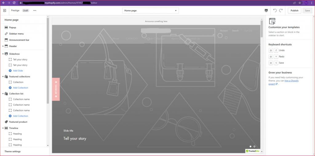 Shopify Customize Theme