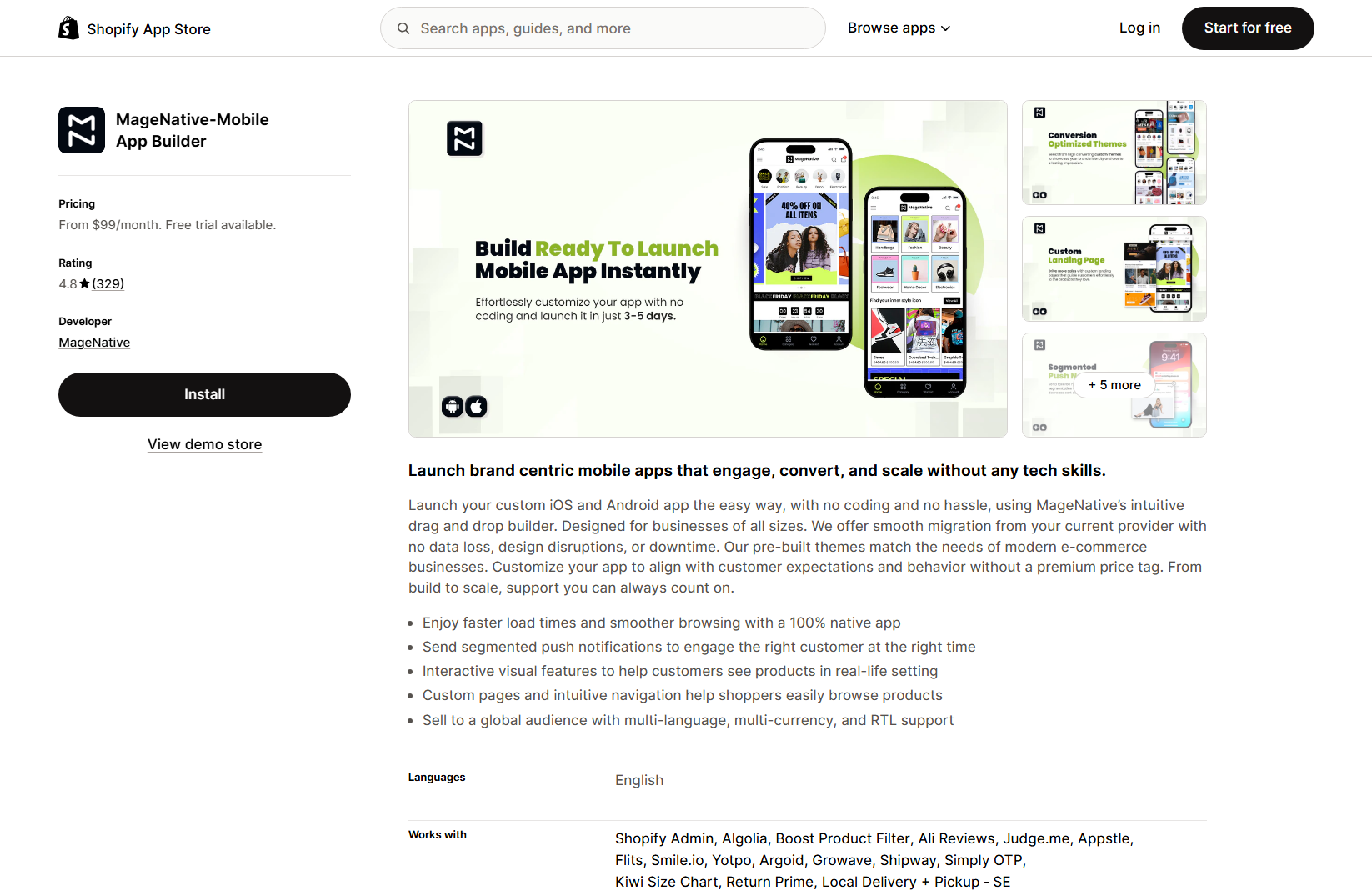 MageNative‑Mobile App Builder