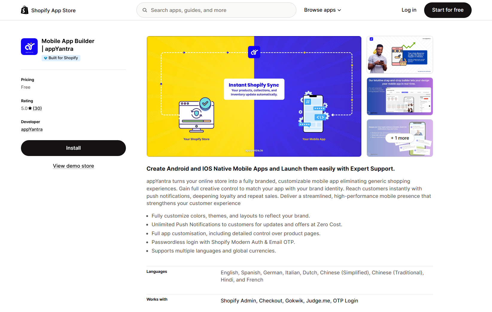 Mobile App Builder - appYantra