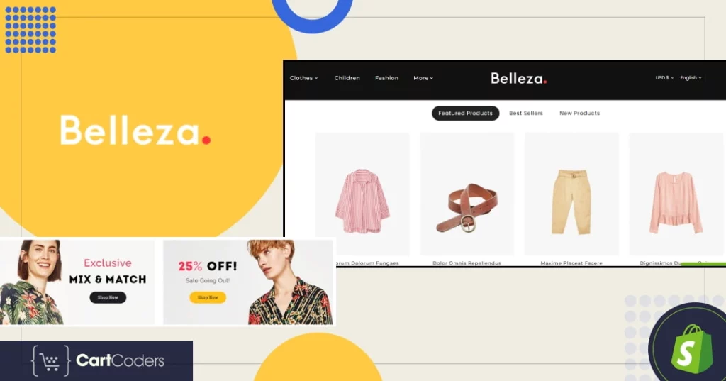 Belle - Shopify themes for clothing stores