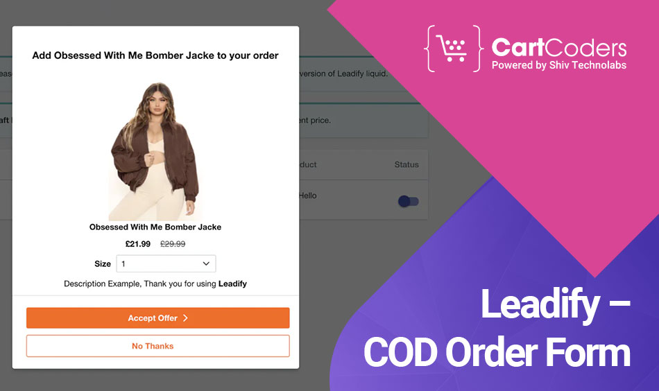 Leadify – COD Order Form