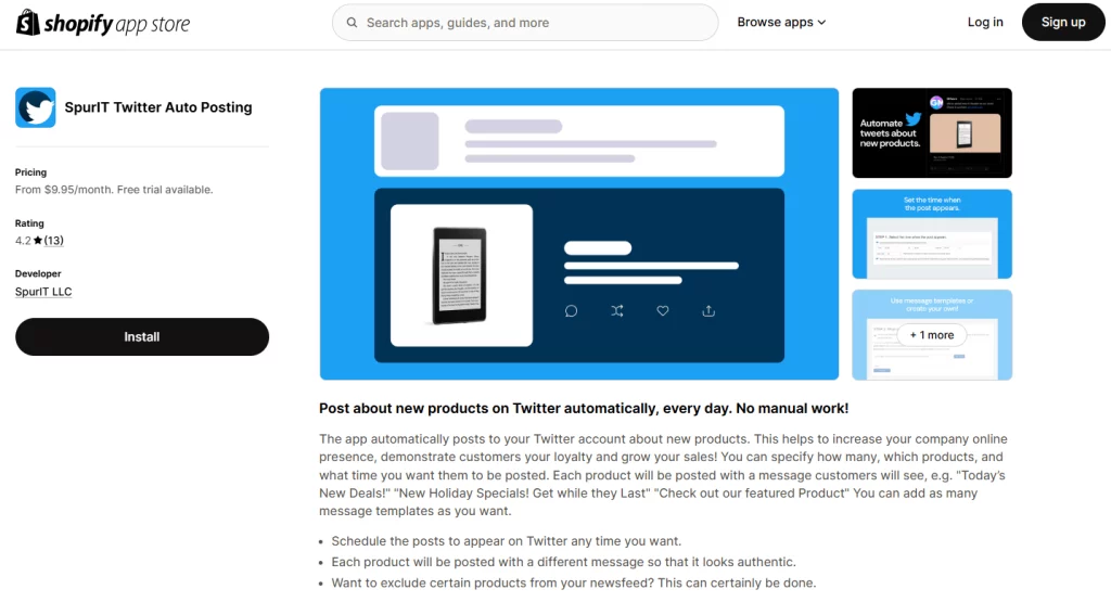 SpurIT Twitter Auto Posting