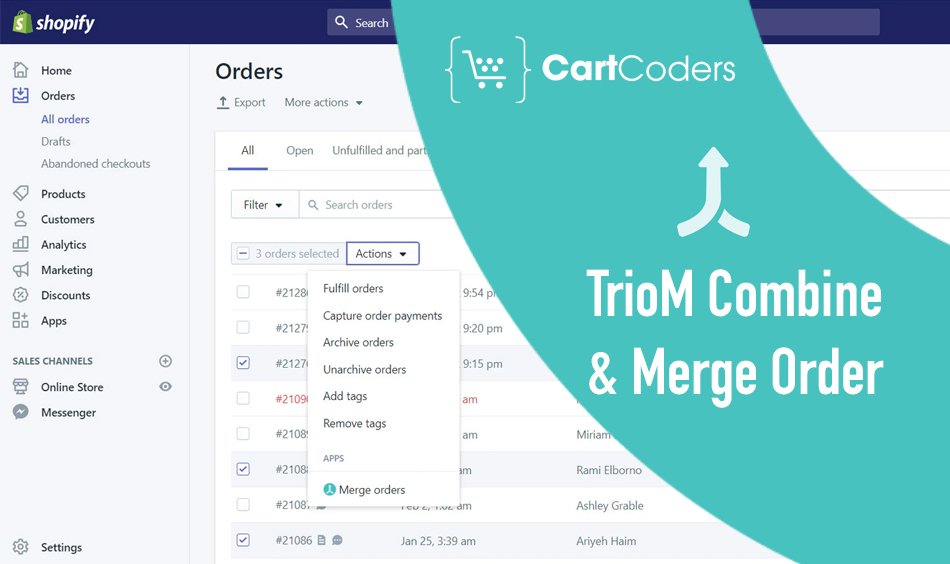 TrioM Combine & Merge Order