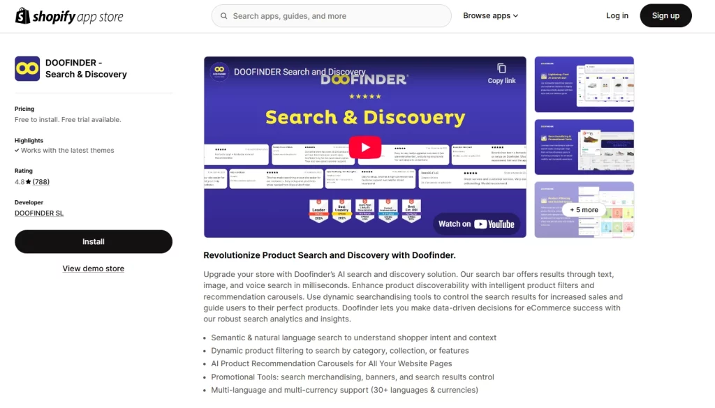DOOFINDER ‑ Search & Discovery