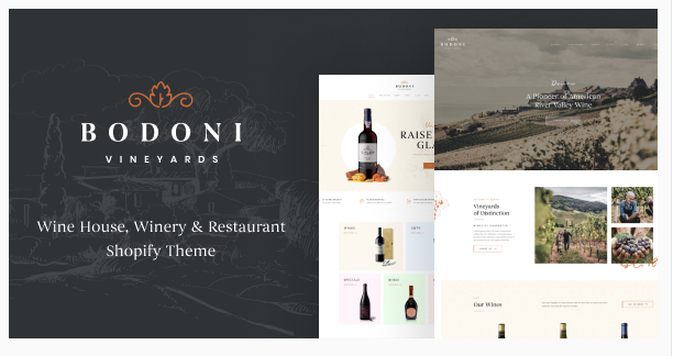 Ap Bodoni - Wine House, Winery & Restaurant Shopify Theme