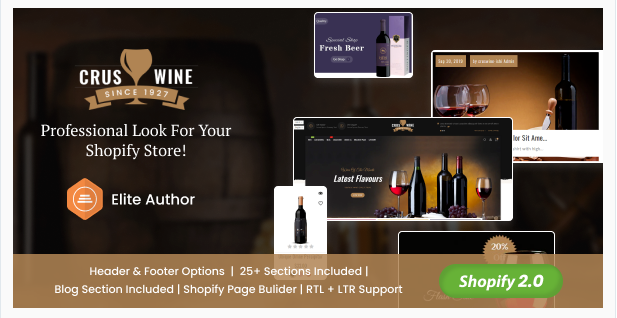 Cruswine - Sectioned Shopify Theme