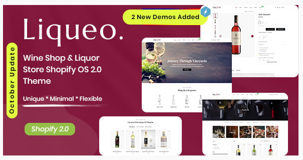 Liqueo - Wine Shop & Liquor Store Shopify OS 2.0 Theme