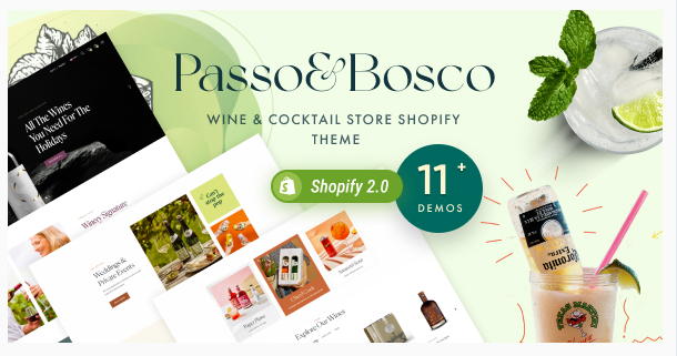 Passo Bosco - Wine Shop and Planter Store Shopify Theme