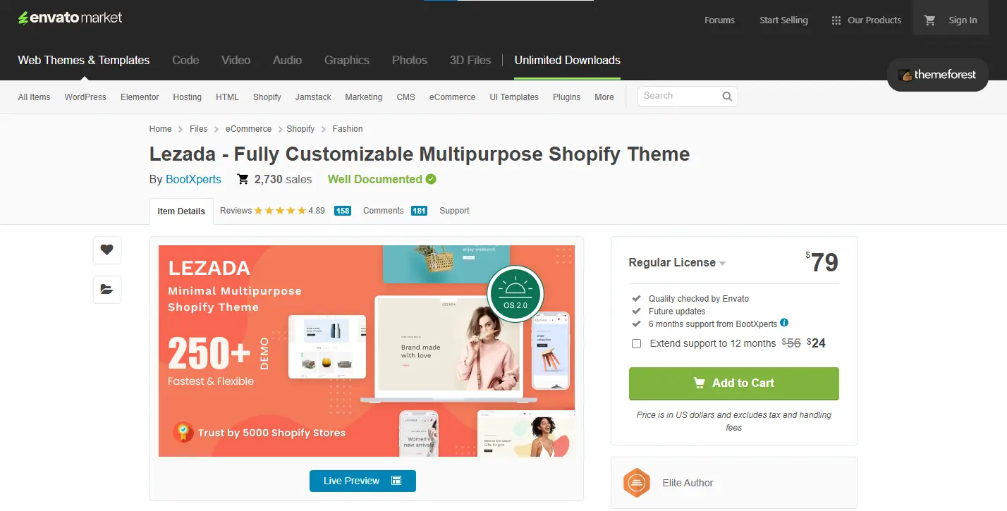 Lezada Multipurpose Shopify Theme