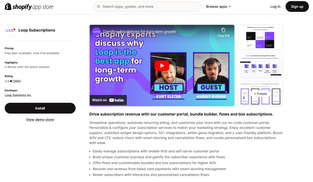 Loop Subscriptions