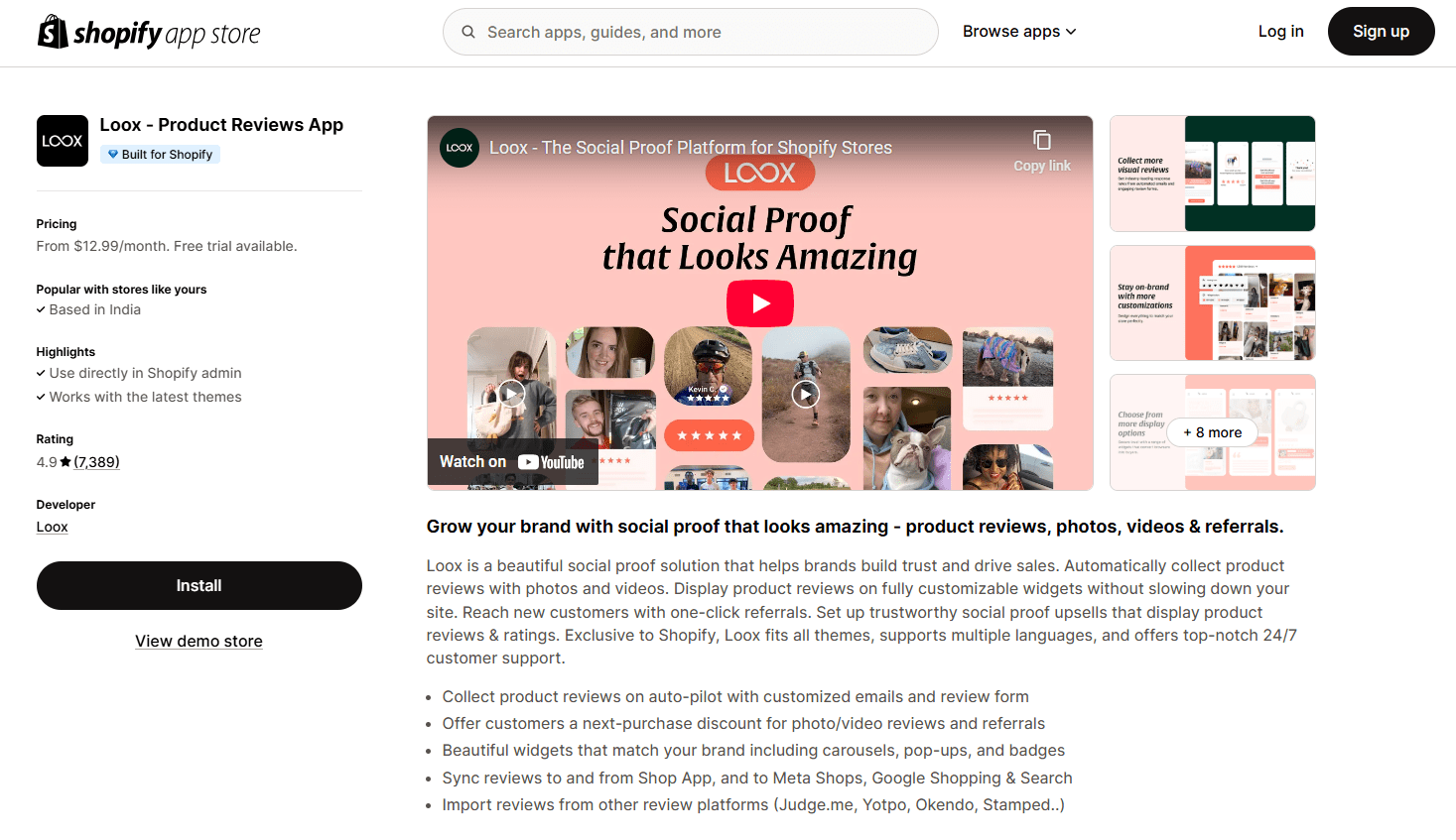 Loox ‑ Product Reviews App