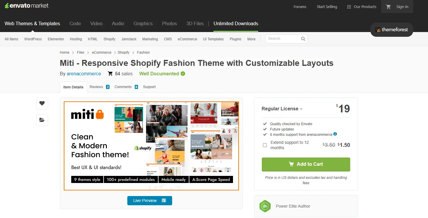 Miti Clean Modern Fashion Shopify Theme