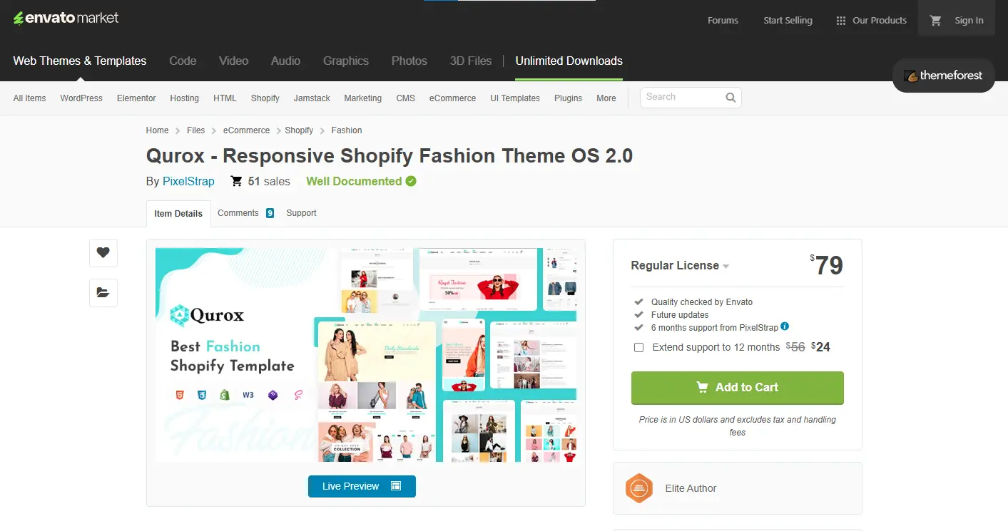 Qurox Responsive Shopify Fashion Theme