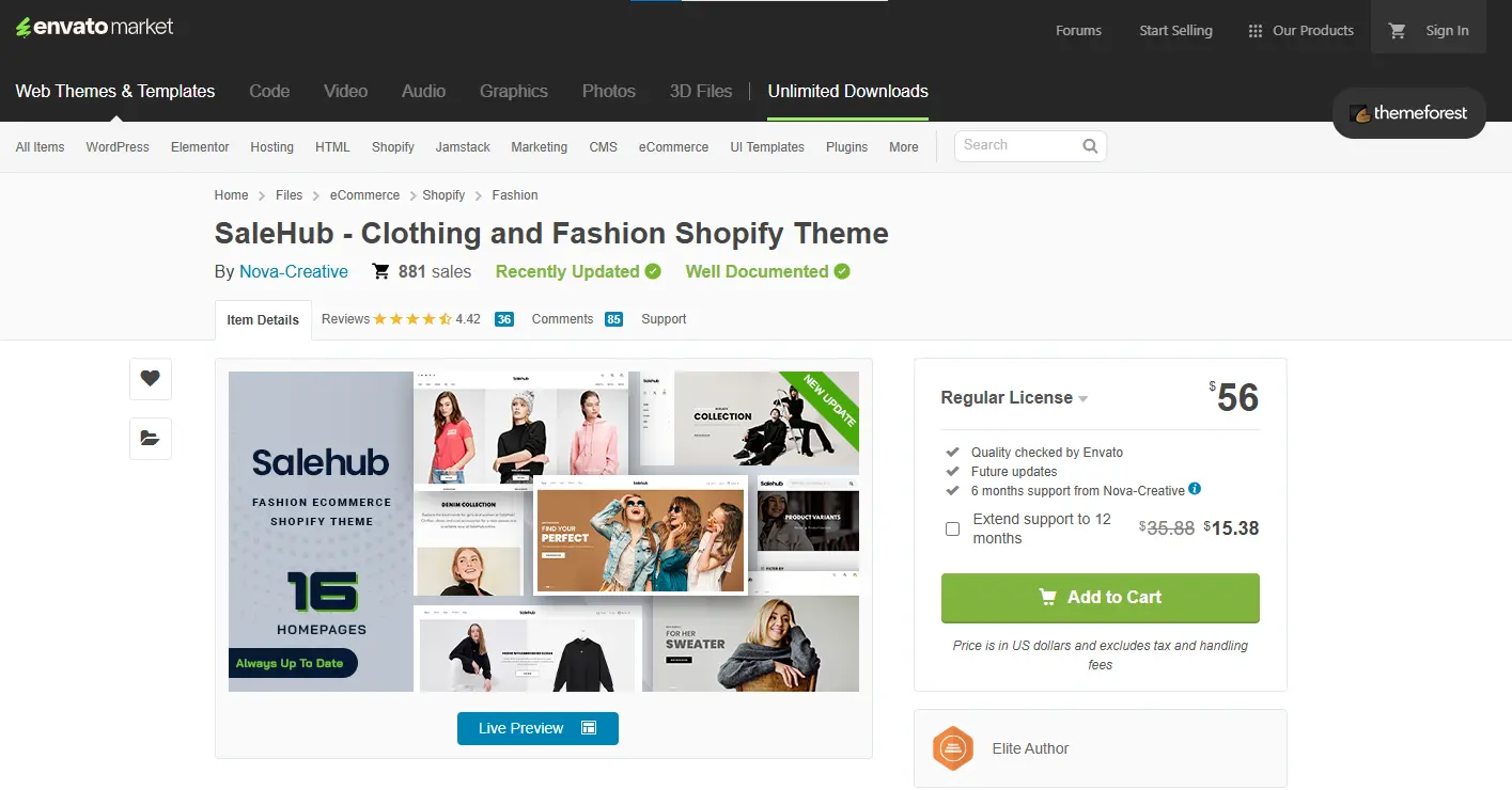 SaleHub Clothing and Fashion Shopify Theme