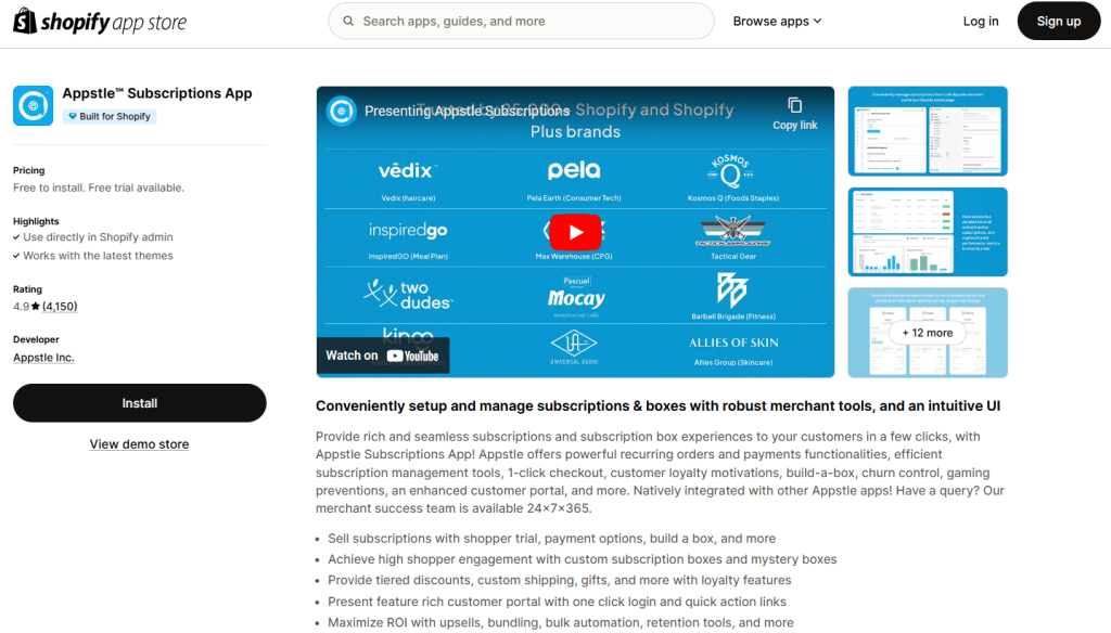 Appstle℠ Subscriptions App