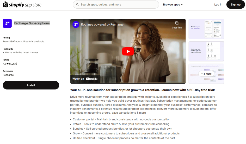 Recharge Subscriptions