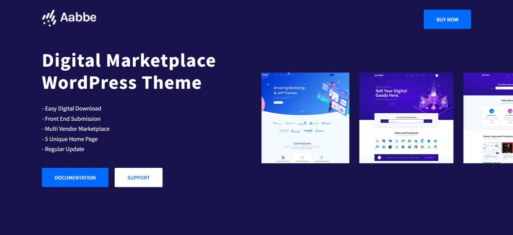 Aabbe – Digital Marketplace WordPress Theme