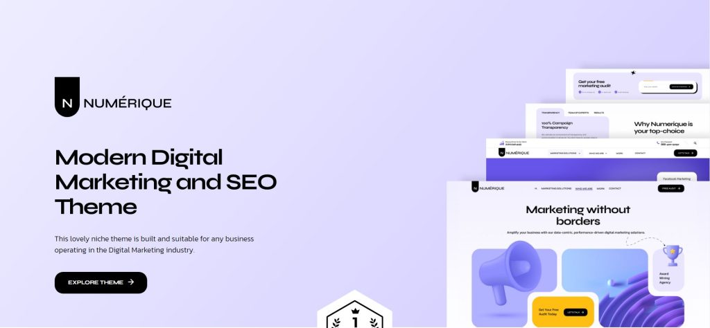 Numérique - SEO Digital Marketing WordPress Theme