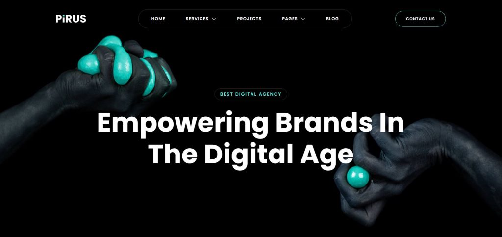 PIRUS – Dark Digital Agency Elementor Template Kit