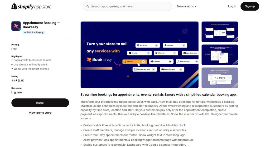 Appointment Booking — Bookeasy