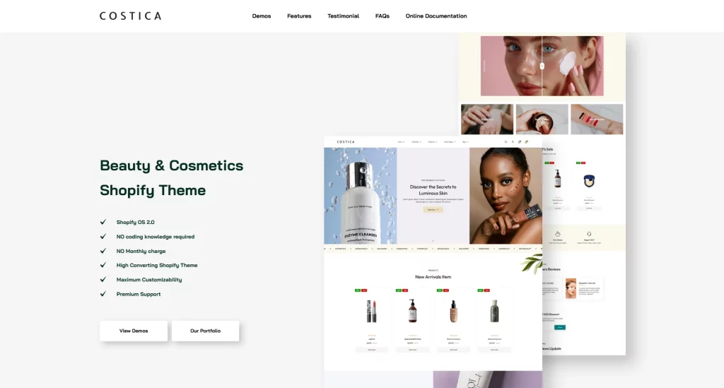 Costica – Beauty & Cosmetics Shopify Theme