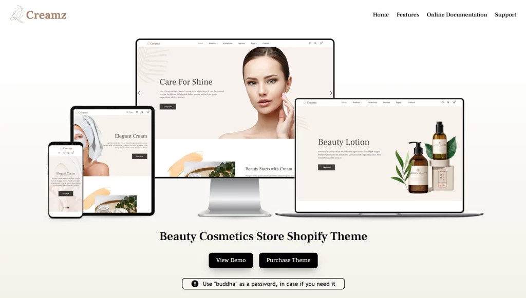 Creamz – Beauty Shopify Theme