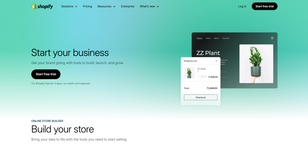 Sign Up For Shopify