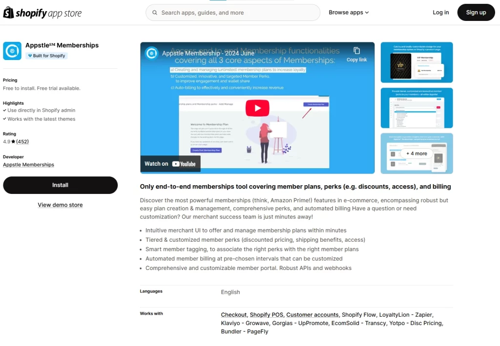 Appstle℠ Memberships