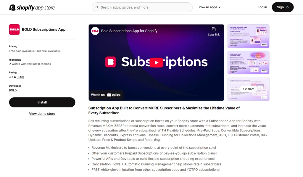 Bold Subscription