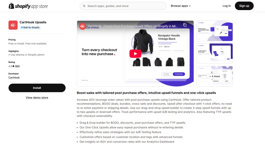 CartHook Upsells