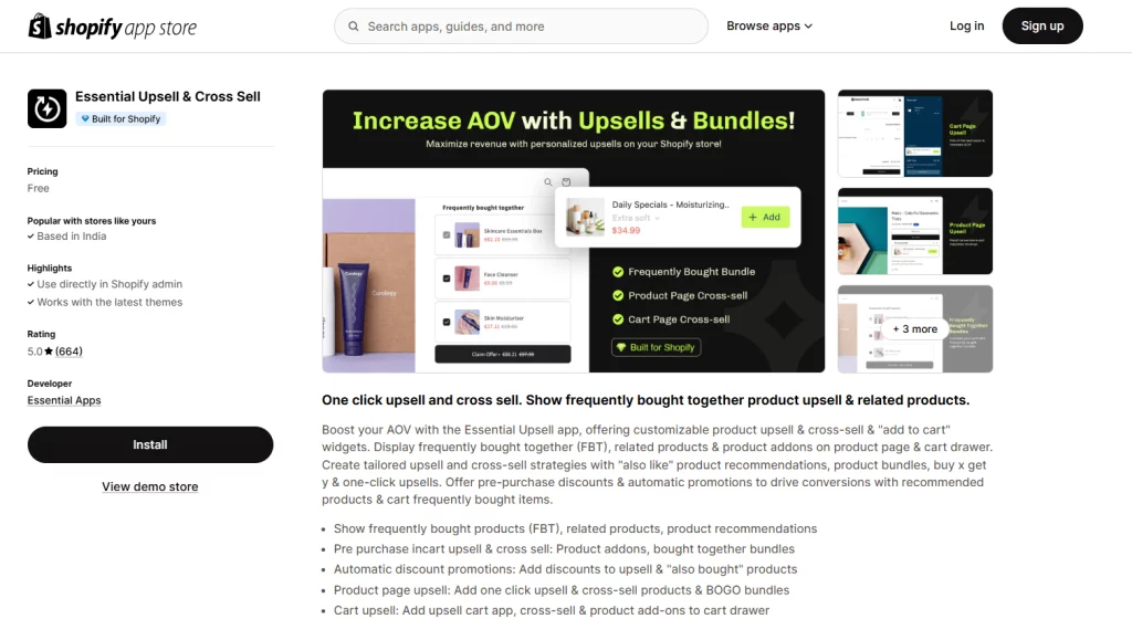Essential Upsell & Cross Sell