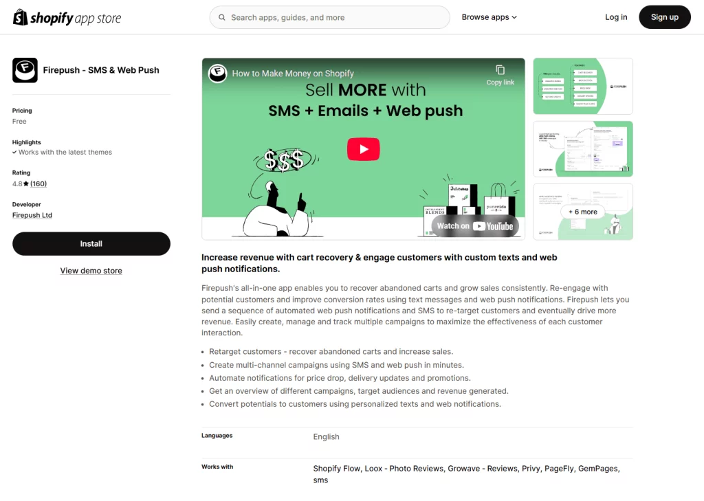 Firepush – SMS & Web Push