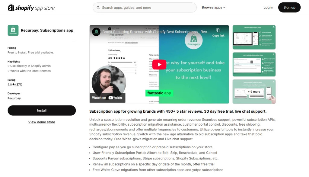 Recurpay Subscription