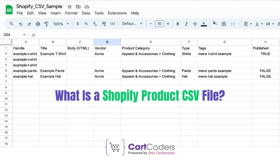 What Is a Shopify Product CSV File