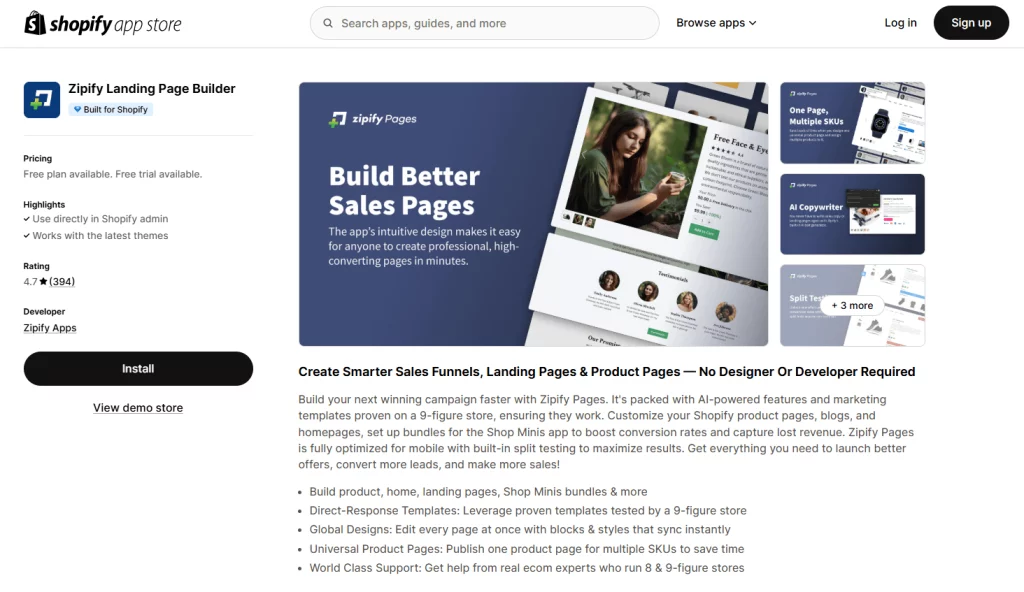 Zipify Landing Page Builder