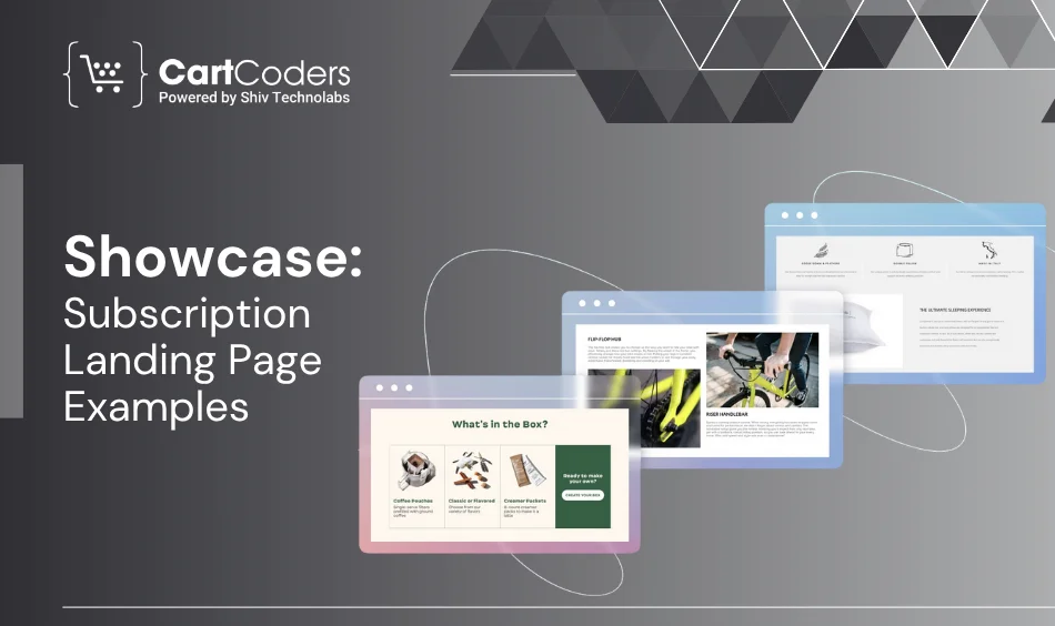 Showcase Subscription Landing Page Examples