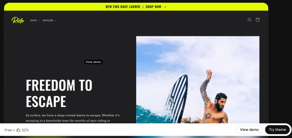 Ride - Best Shopify Theme