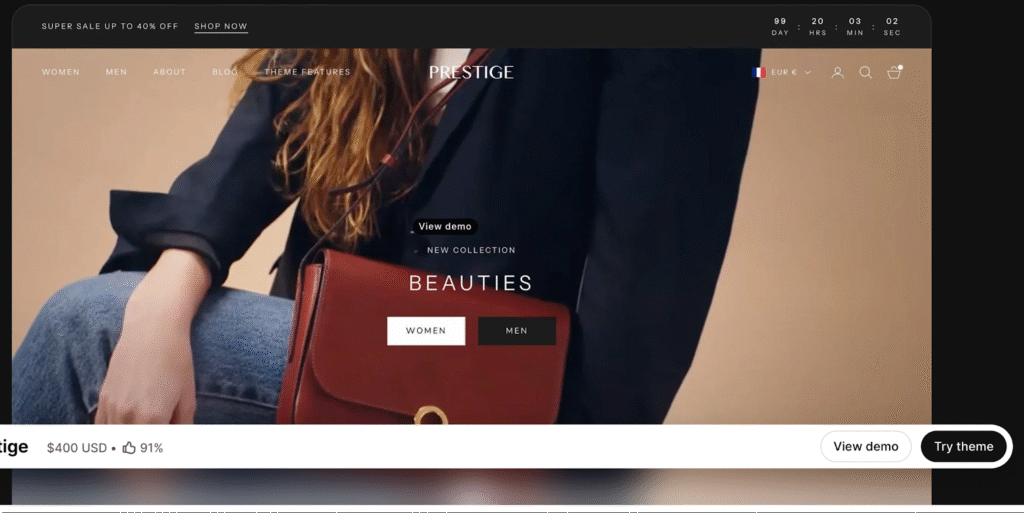 Prestige - Best Shopify Theme