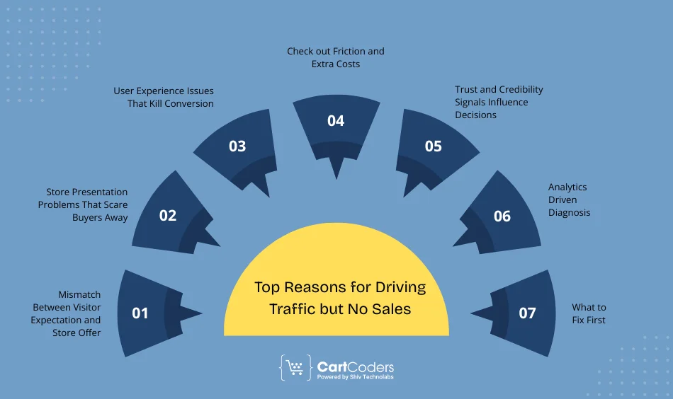 Top Reasons for Driving Traffic but No Sales