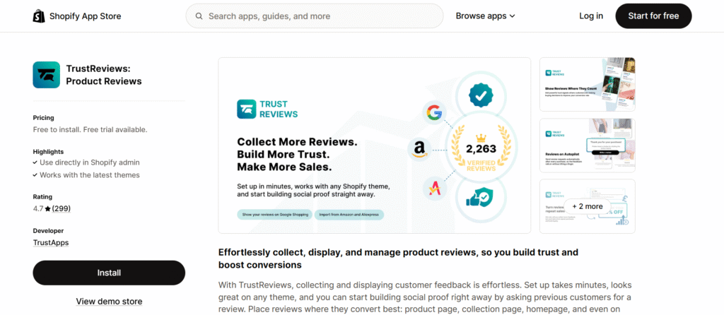 TrustReviews Product Reviews