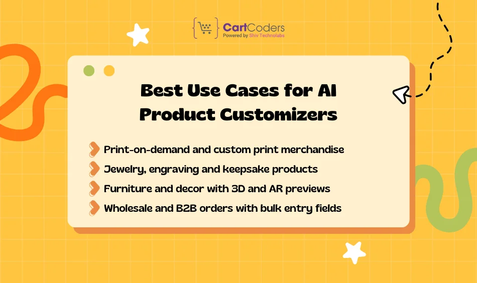 Best Use Cases for AI Product Customizers