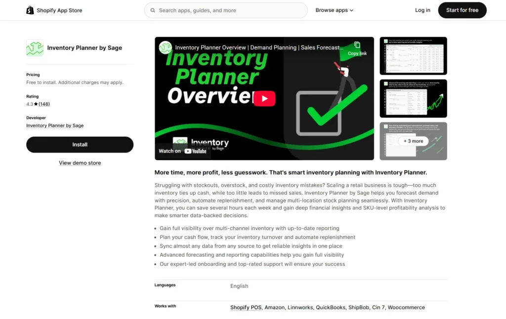 Inventory Planner by Sage