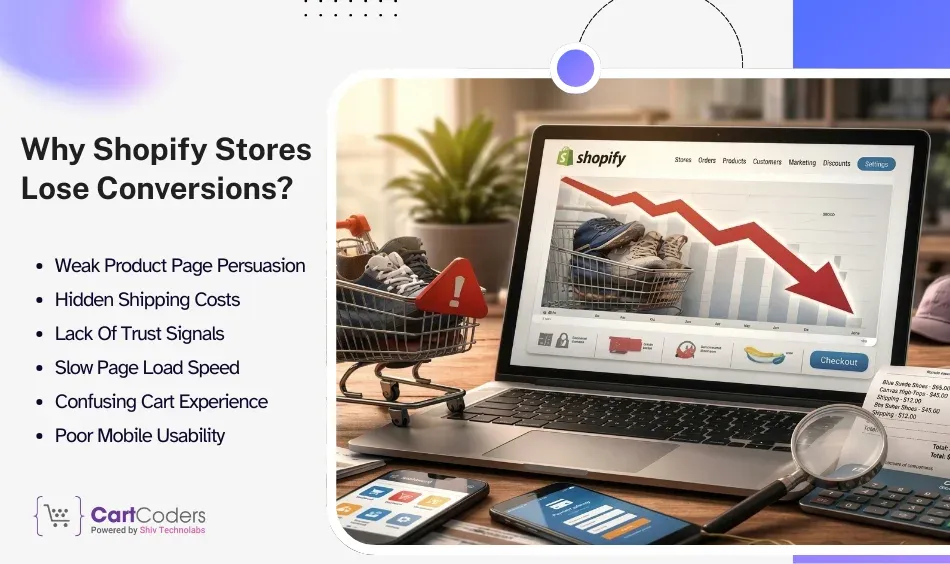 Why Shopify Stores Lose Conversions
