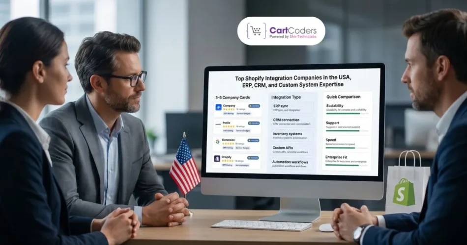Top 10 Shopify Integration Companies in USA for ERP, CRM, and Custom Systems