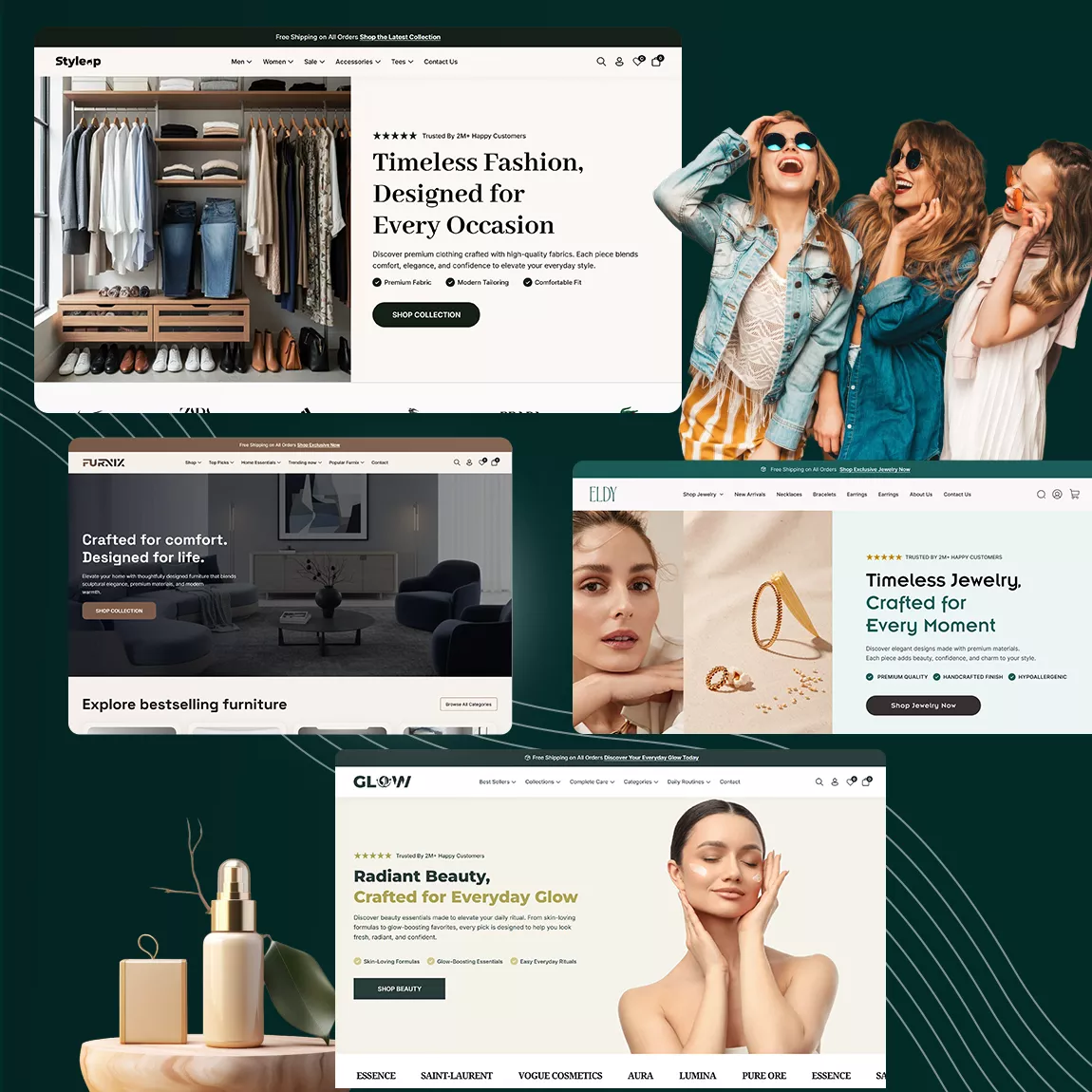 Store inquiry showcase for Shopify theme and store planning