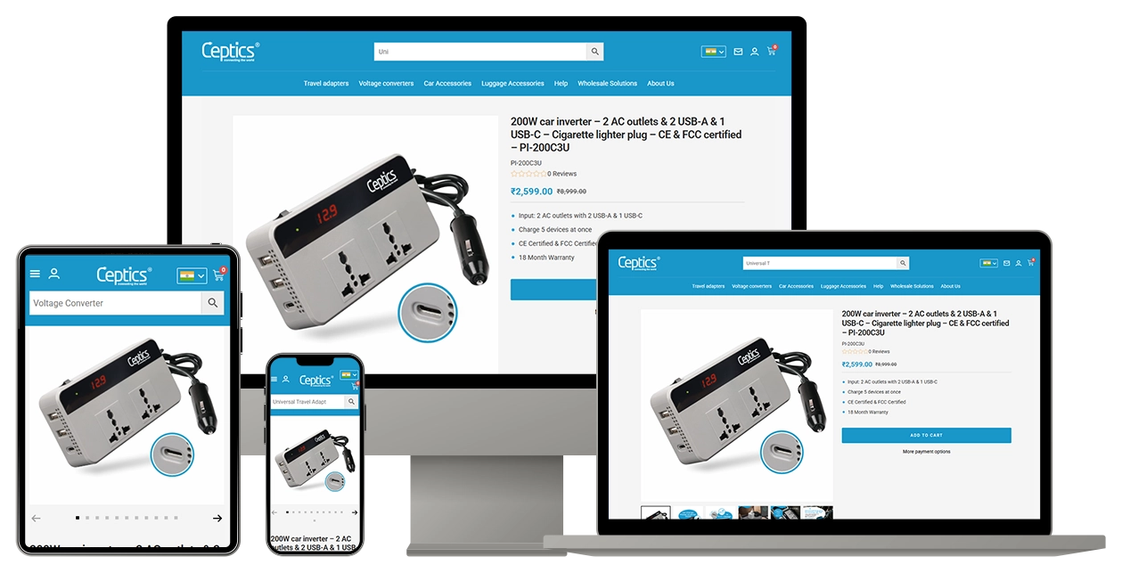 project all devices responsive image